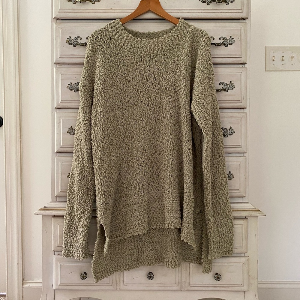 Vici Olive Popcorn Sweater